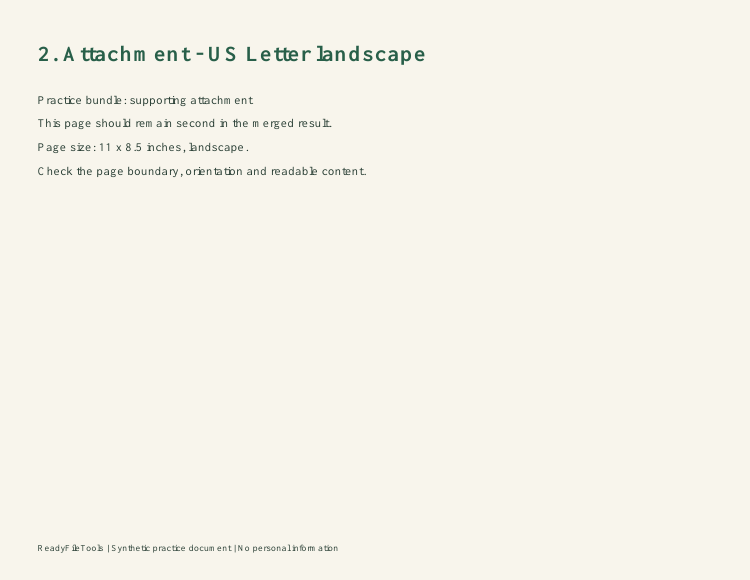 2. Letter landscape attachment